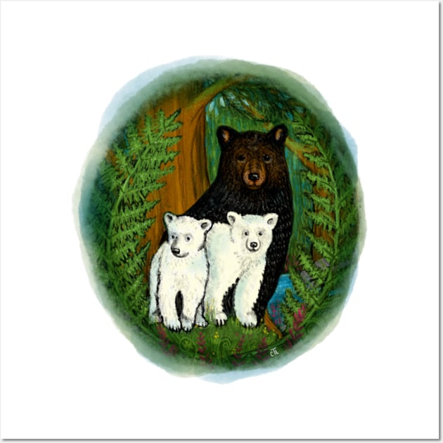 Spirit Bear Cubs Wall Art by alepekaarts